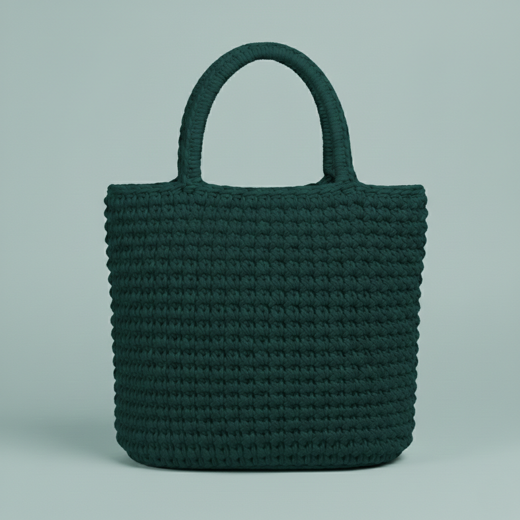 Simple Crochet Handheld Tote Bags