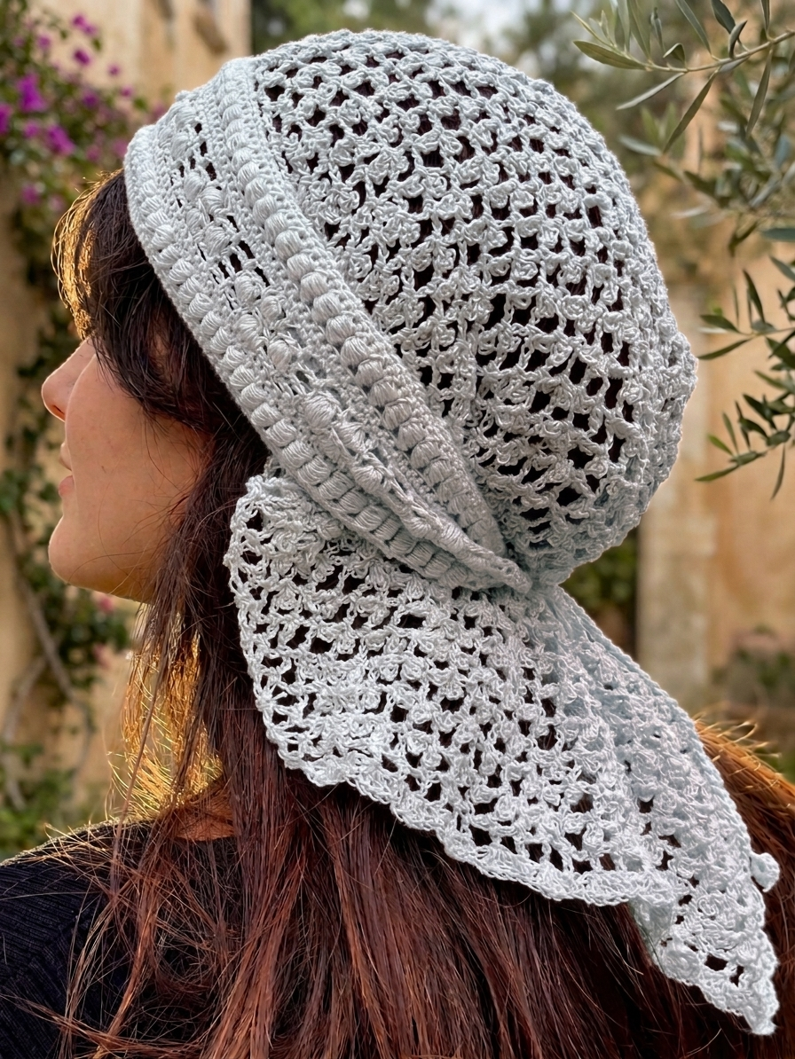 Turkish Style Crochet Head Scarf