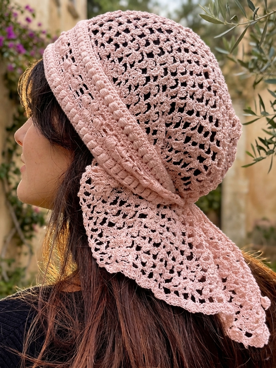 Turkish Style Crochet Head Scarf