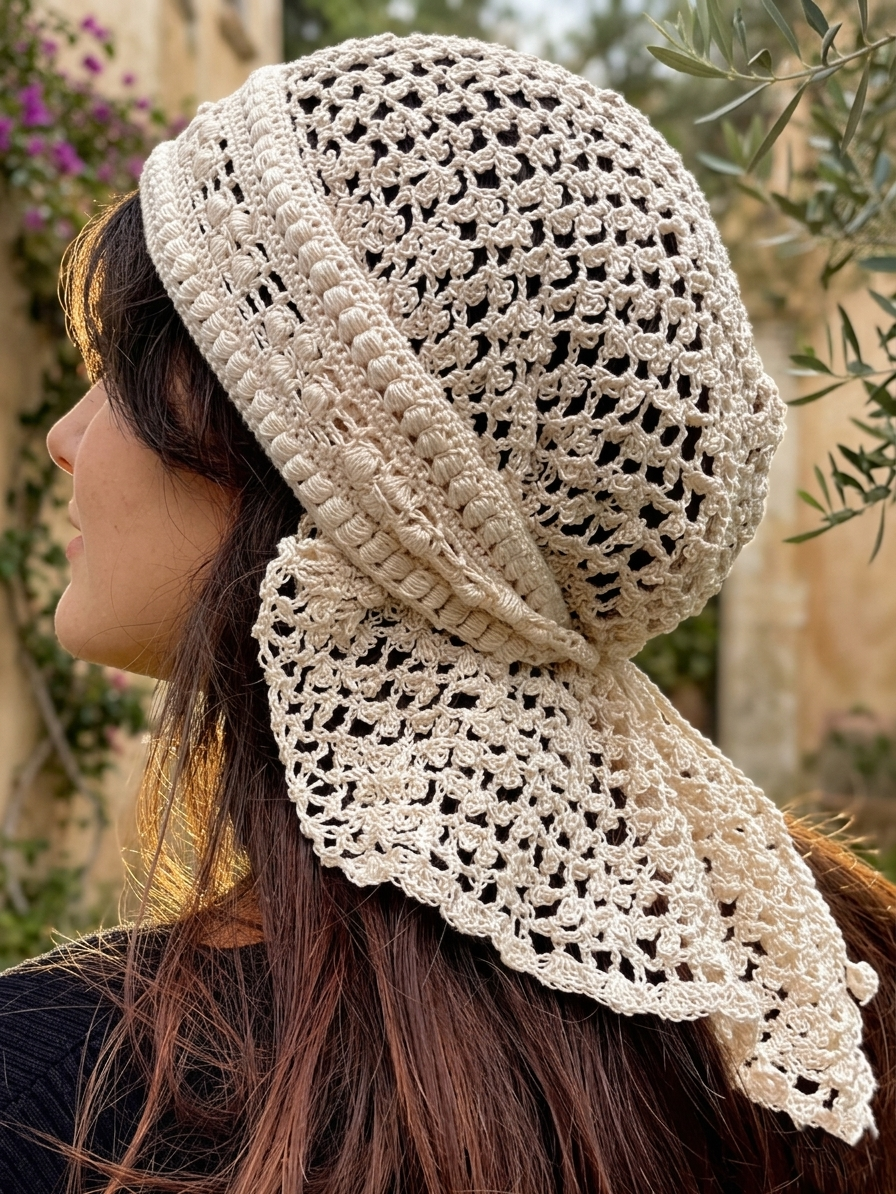 Turkish Style Crochet Head Scarf