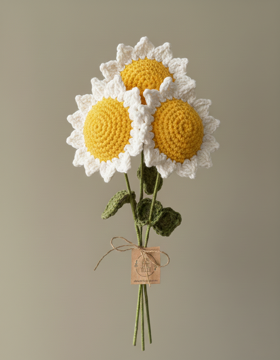 Crochet Sunflower and Bouquets