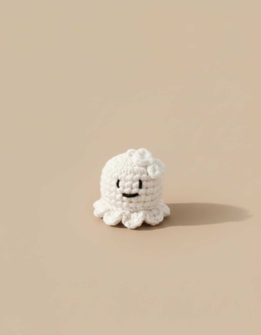 Crochet Ghost Design Keychains and Bagcharms