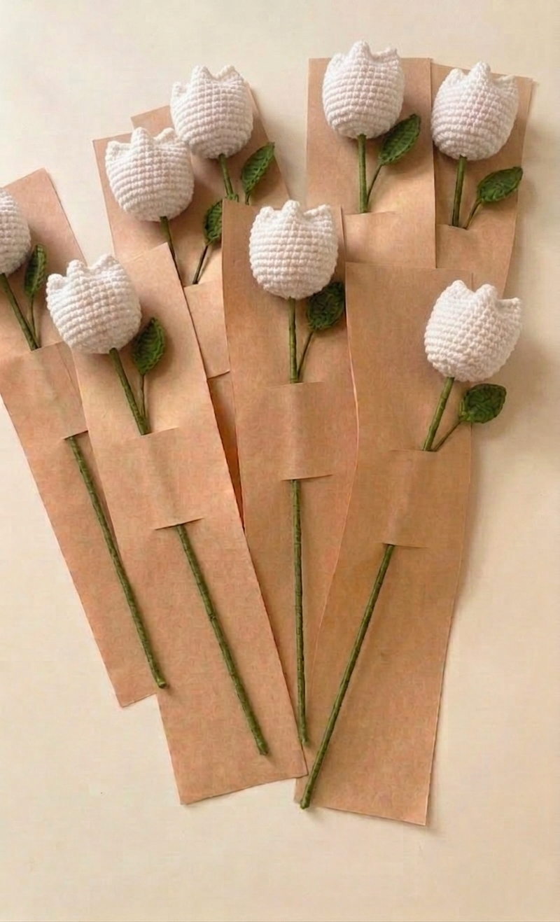 Crochet Tulip Flowers